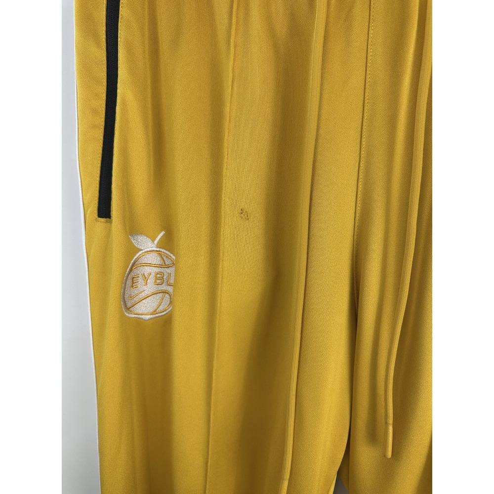*Flawed* Nike EYBL Basketball Issued Sweatpants XLT (Read) NBA Training Yellow - Picture 8 of 16